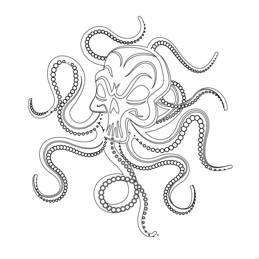 Free Octopus Skull Clipart in Illustrator, EPS, SVG, JPG, PNG
