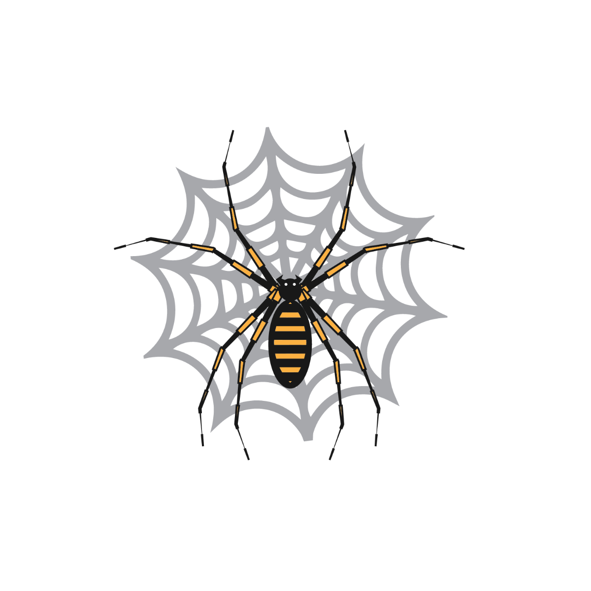 Spider Web Vector Template