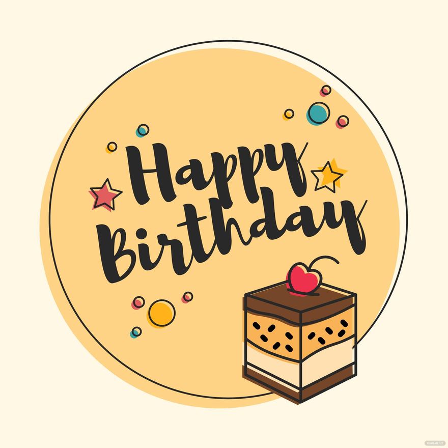 happy birthday illustrator template free download