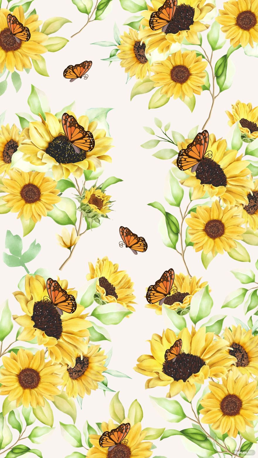 Free Sunflower iPhone Background - EPS, Illustrator, JPG, SVG ...