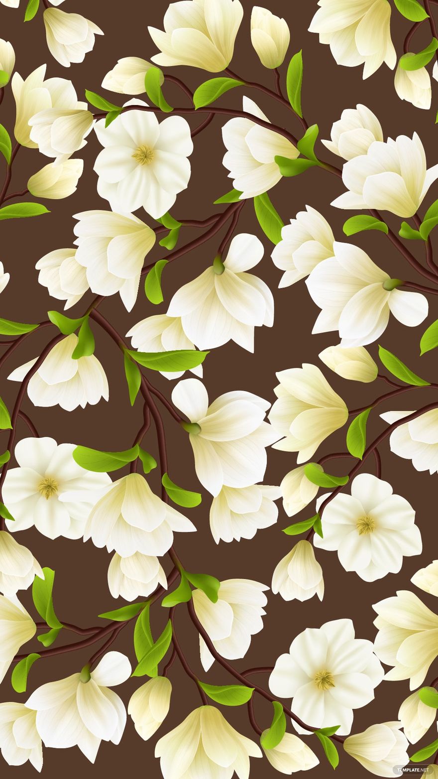 Free Vintage Floral Background For iPhone EPS, Illustrator, JPG, SVG