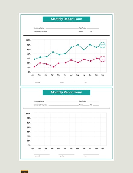 free monthly report template 440x570