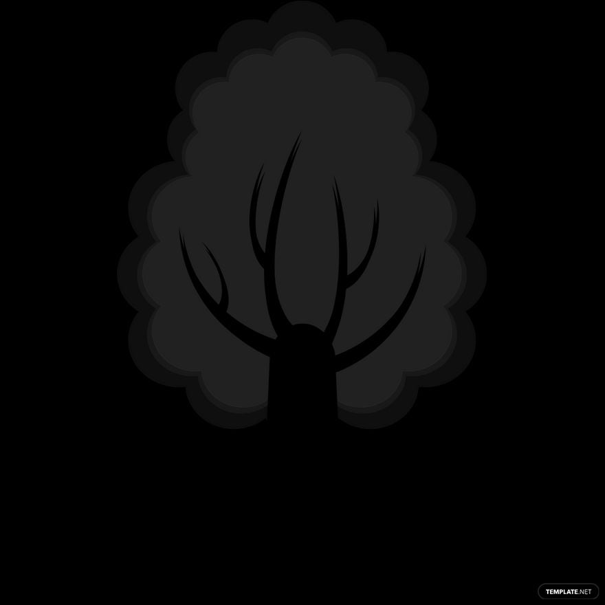Free Easy Tree Silhouette in Illustrator, PSD, EPS, SVG, JPG, PNG