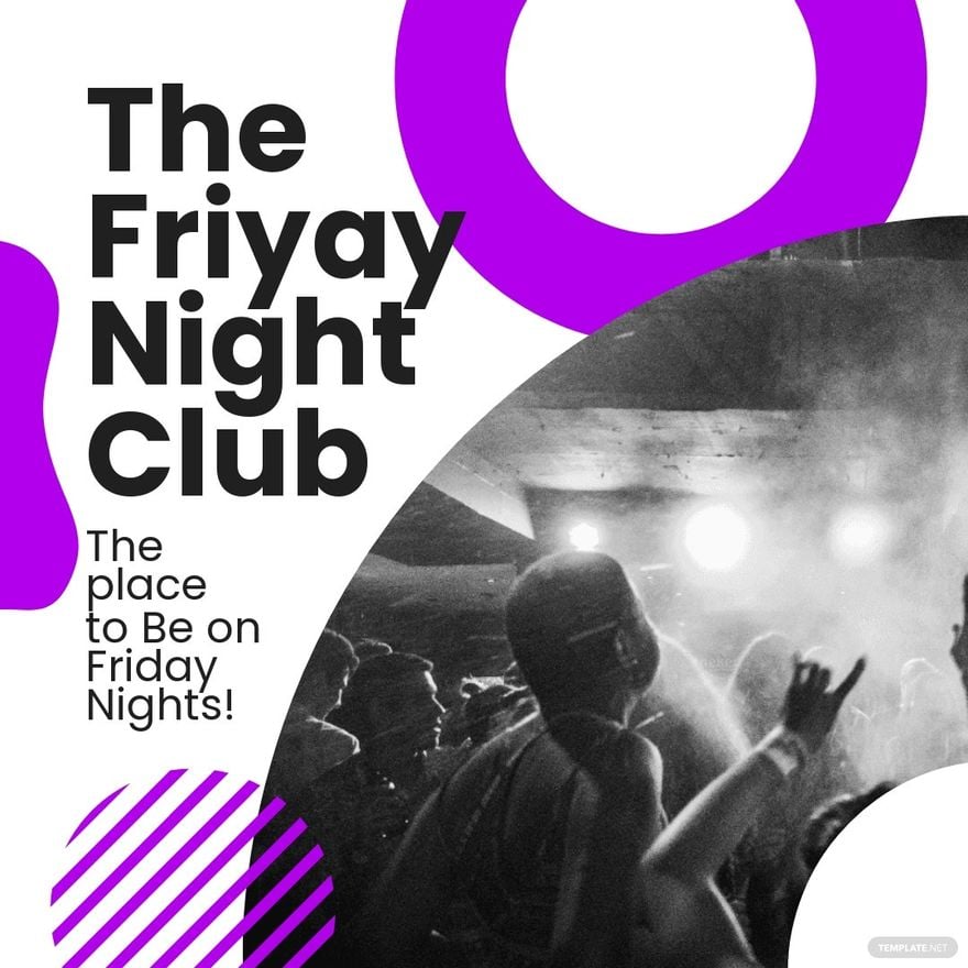 Friday Nightclub Instagram Post Template