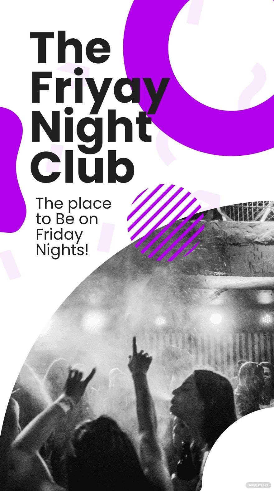 Free Friday Nightclub Instagram Story Template
