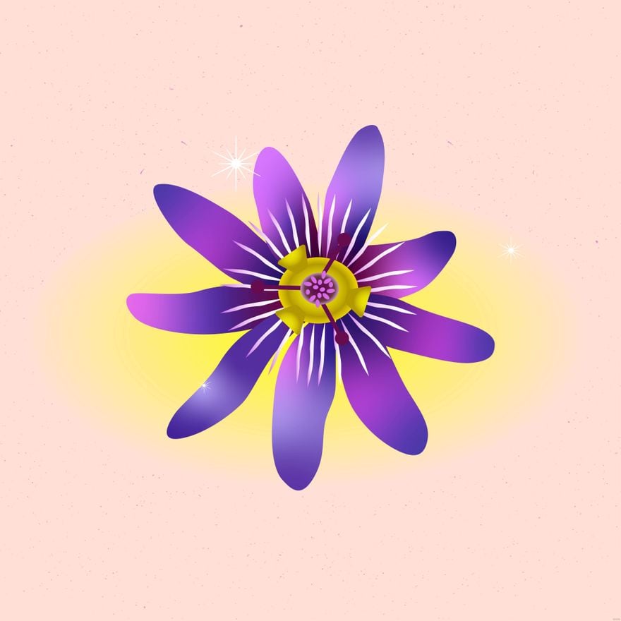 Free Passion Flower Illustration in Illustrator, EPS, SVG, JPG, PNG