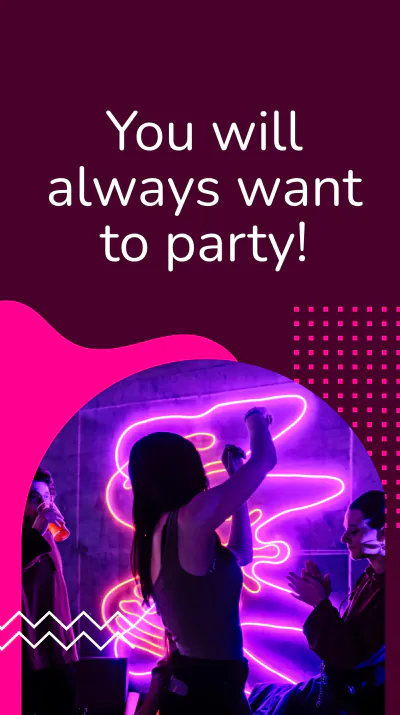 Free Saturday Night Club Instagram Story Template to Edit Online