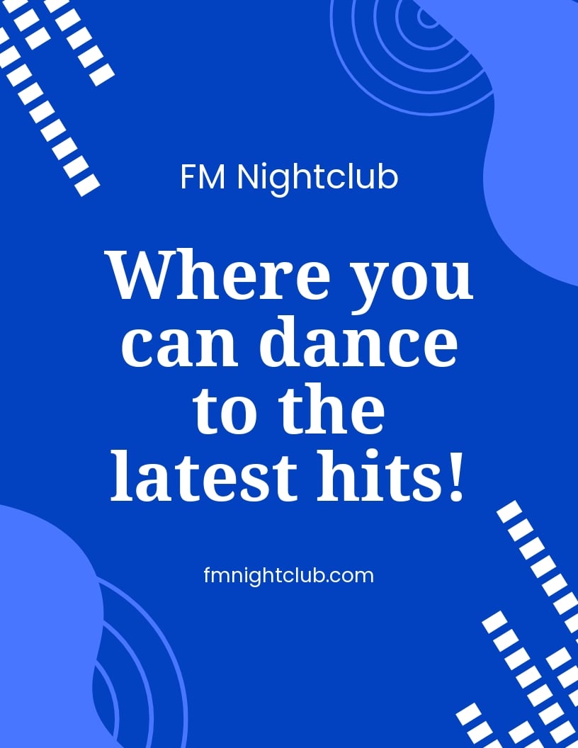 Music Nightclub Ad Flyer Template