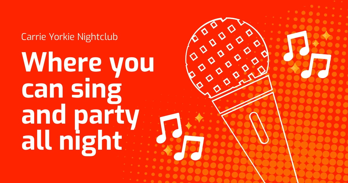 Free Karaoke Nightclub Facebook Post Template