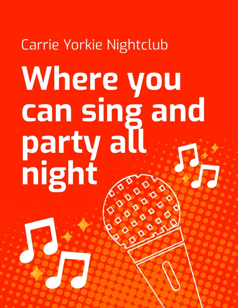 Karaoke Nightclub Flyer Template.jpe