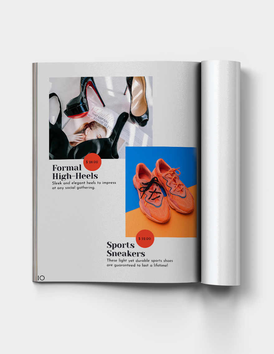 Shoes Retail Catalog Template