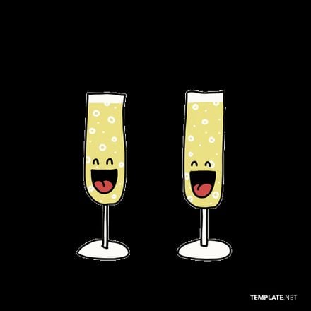 Cheers Animated Stickers in GIF, After Effects