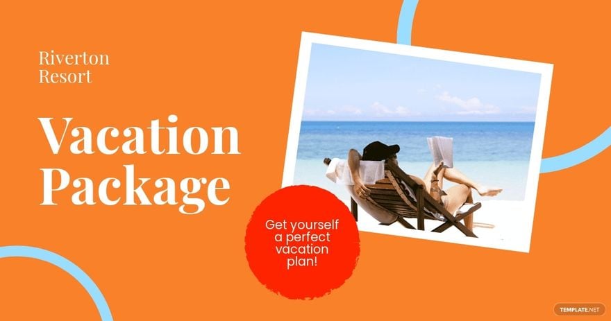 Vacation Package Facebook Post Template