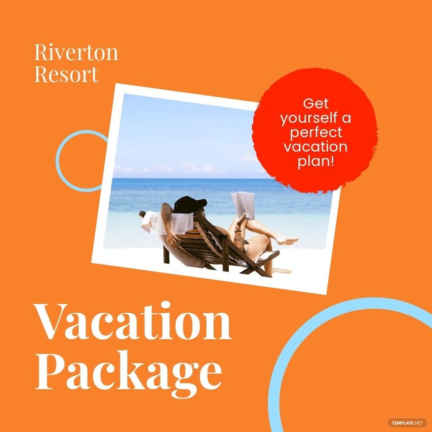 Vacation Package Instagram Post Template