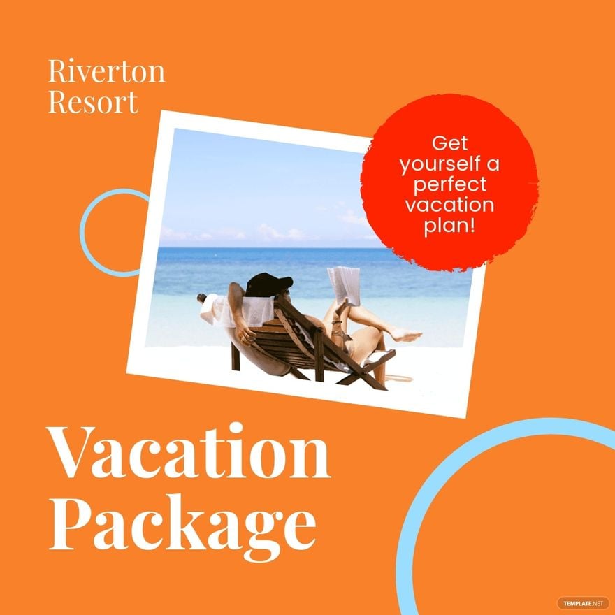 Vacation Package Linkedin Post Template