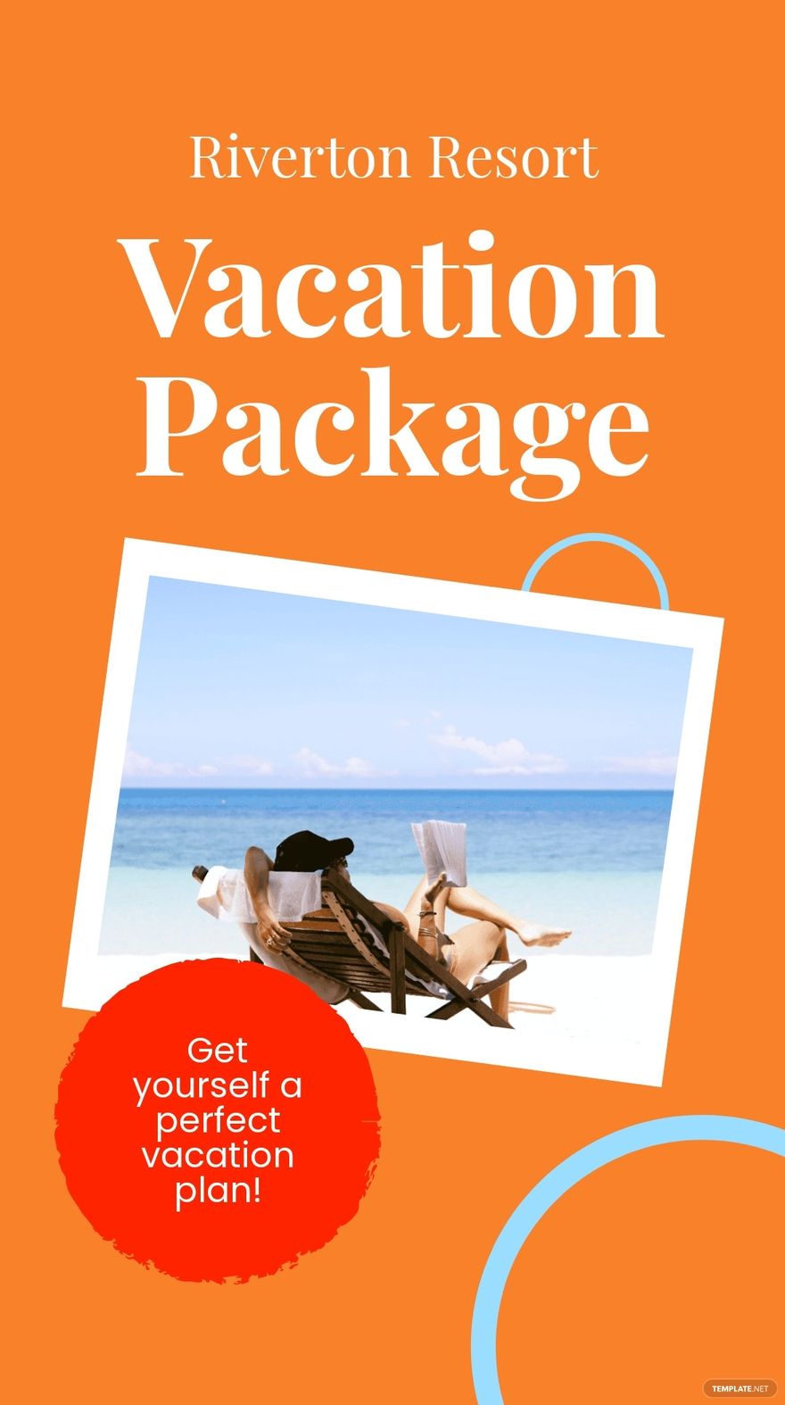 Vacation Package Whatsapp Post Template
