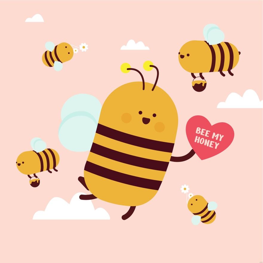 Free Bee Illustration Cartoon