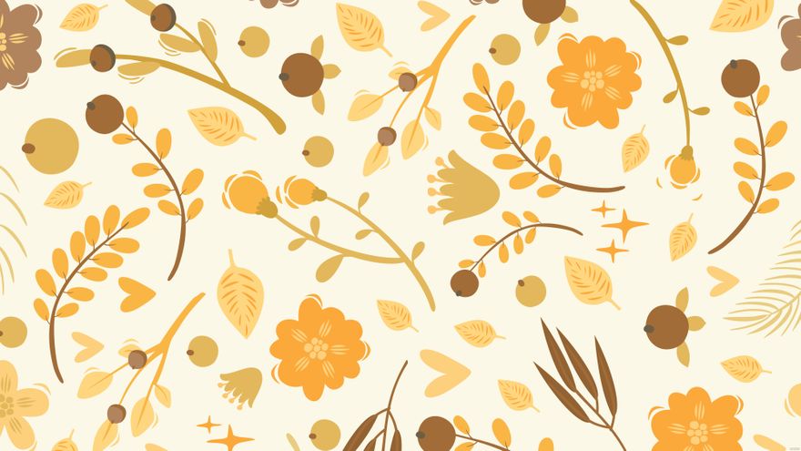 Fall Floral iPhone Background