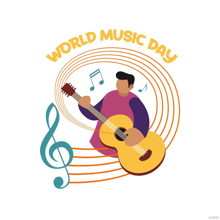 Free World Music Day Vector in Illustrator, EPS, SVG, JPG, PNG