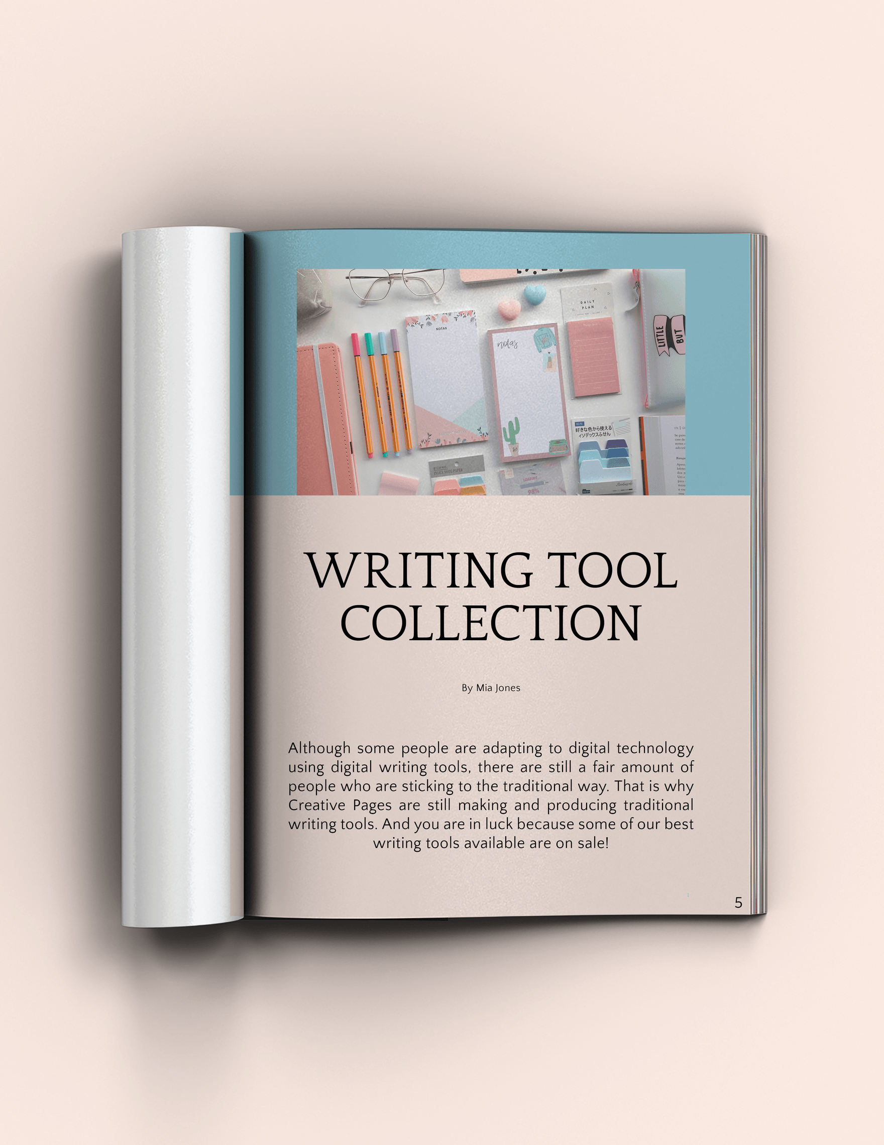 Stationery Supply Catalog Template