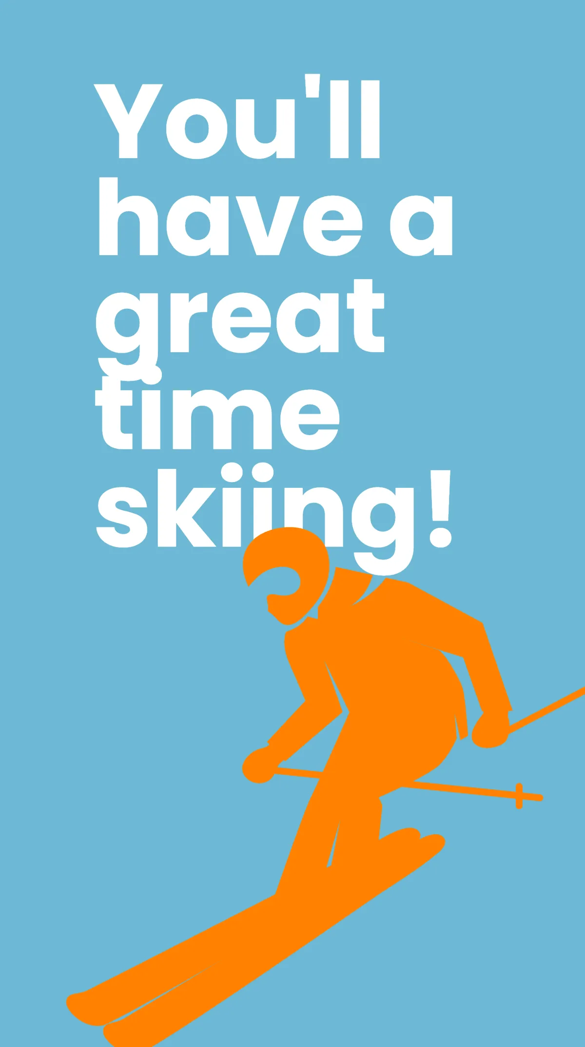 Free Skiing Vacation Instagram Story Template to Edit Online