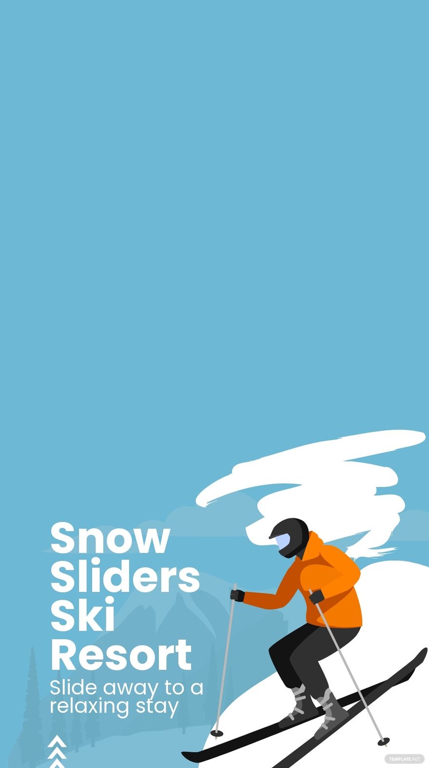 Skiing Vacation Snapchat Geofilter Template