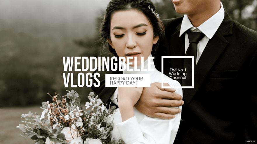 Wedding Vlog Youtube Banner Template