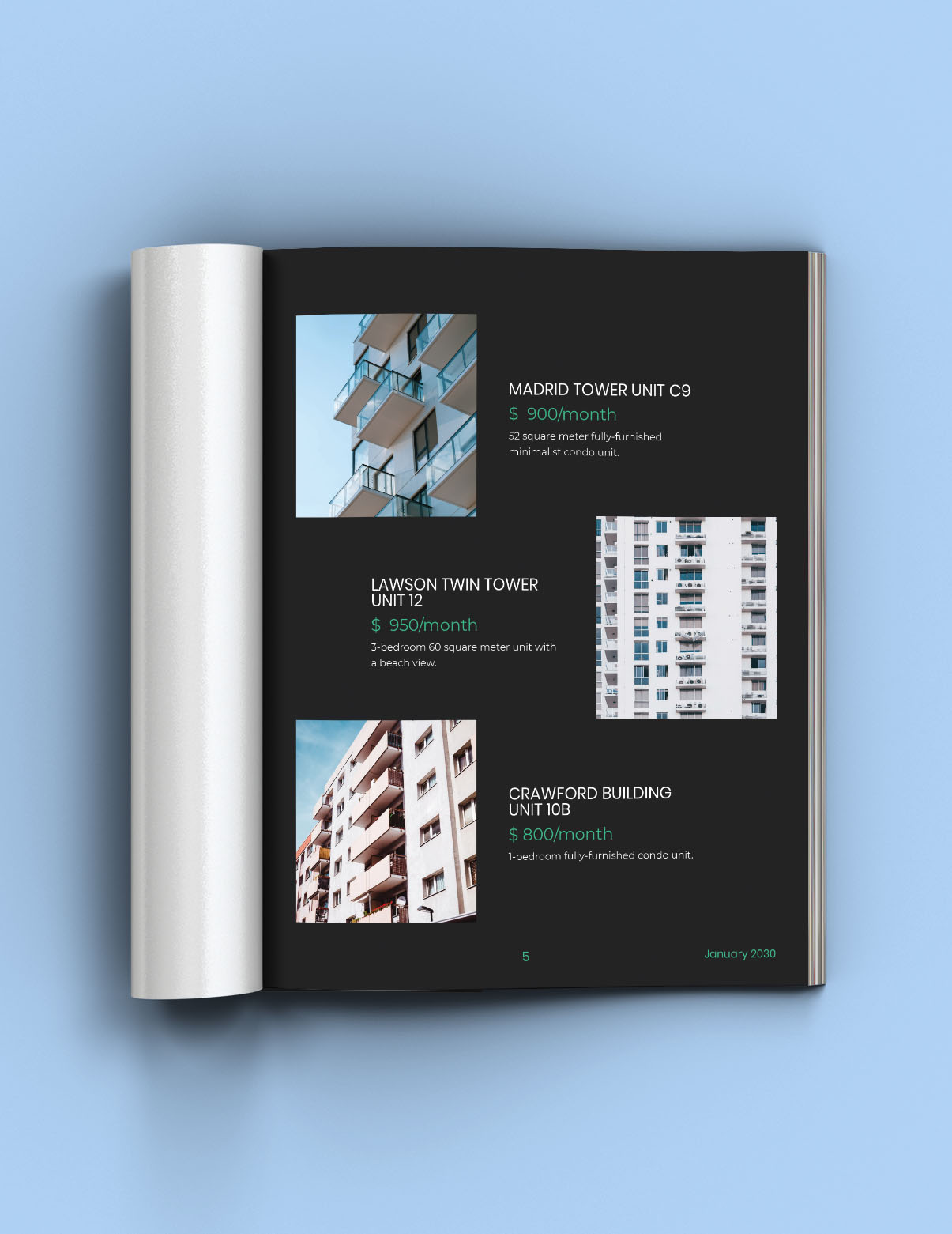 Real Estate Agency Catalog Template