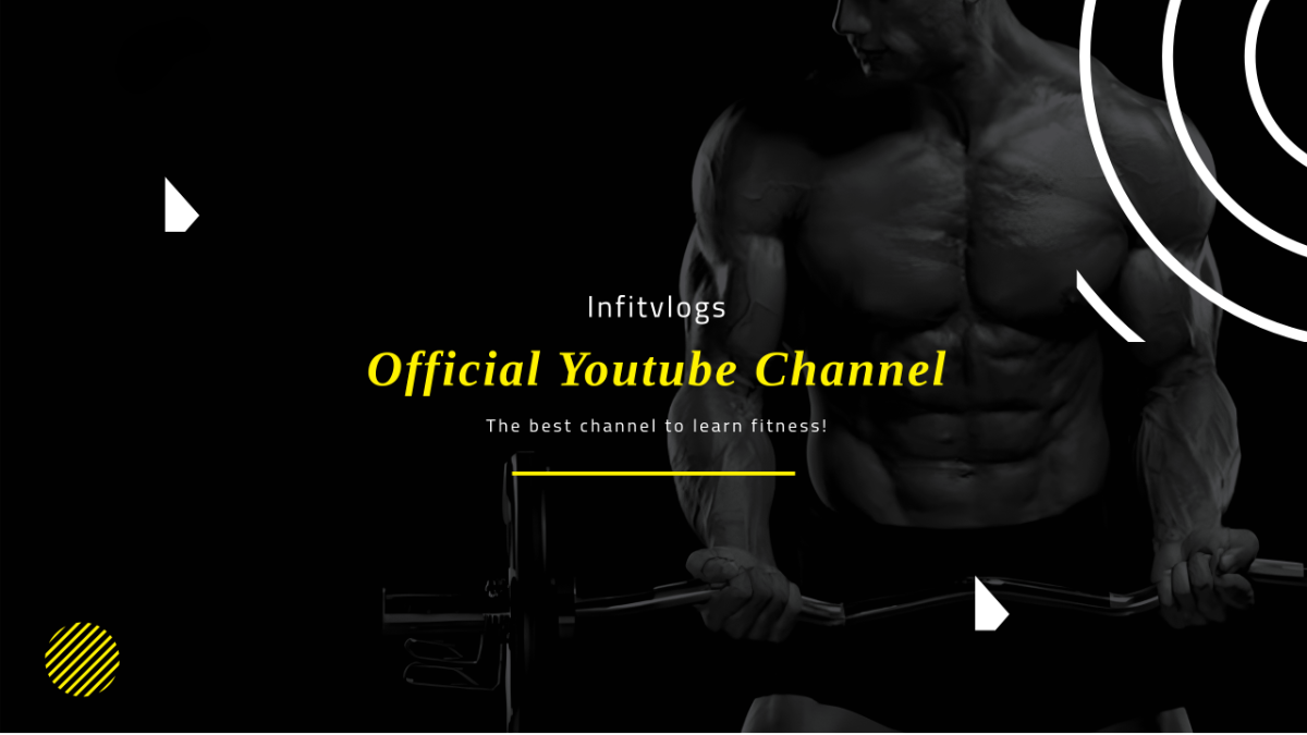 Free Fitness Youtube Banner Template to Edit Online