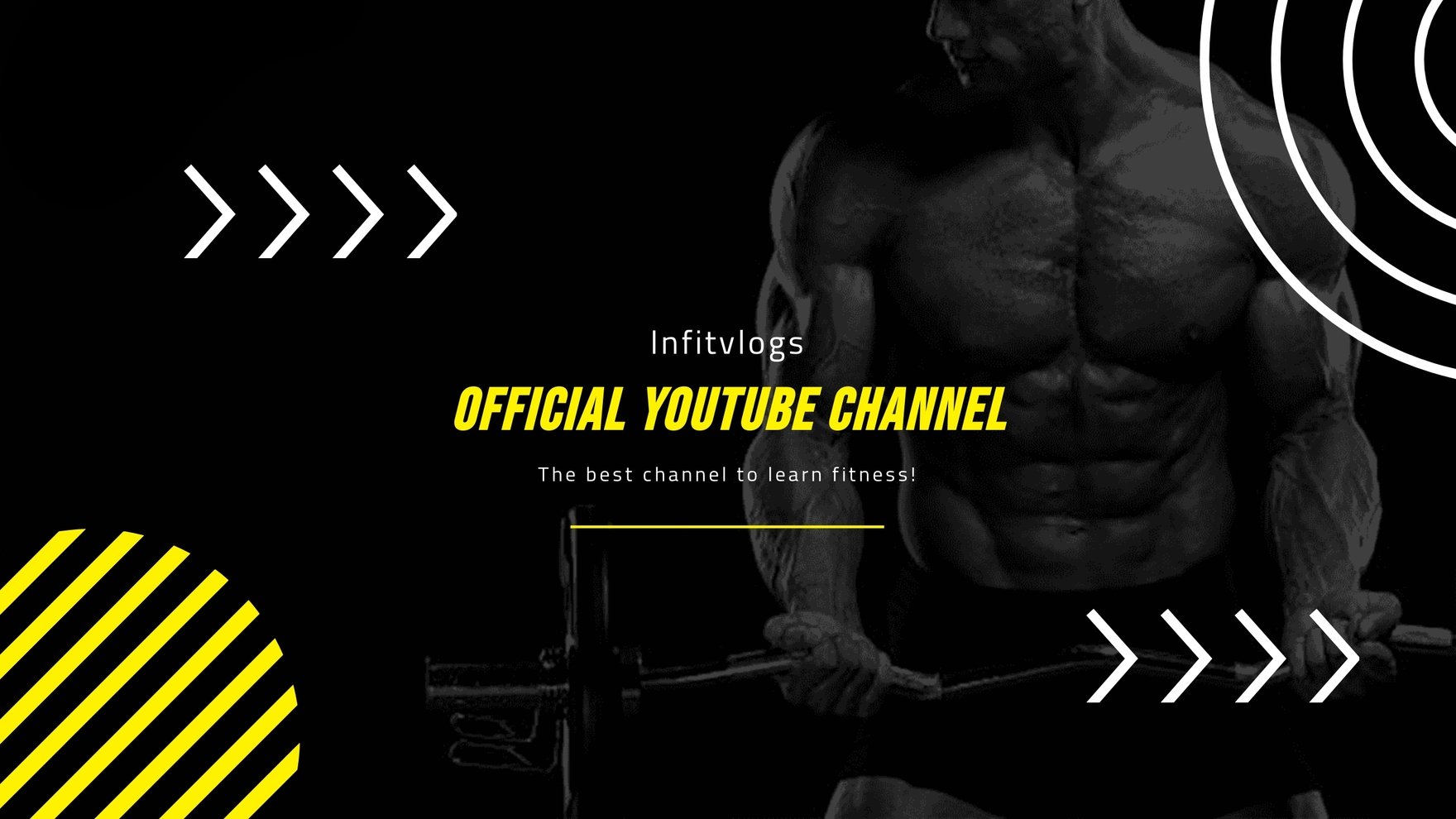 Free Fitness Youtube Banner Template