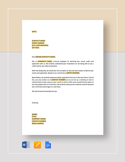 FREE Polite Rejection Letter to Vendor Template: Download 2538+ Letters ...