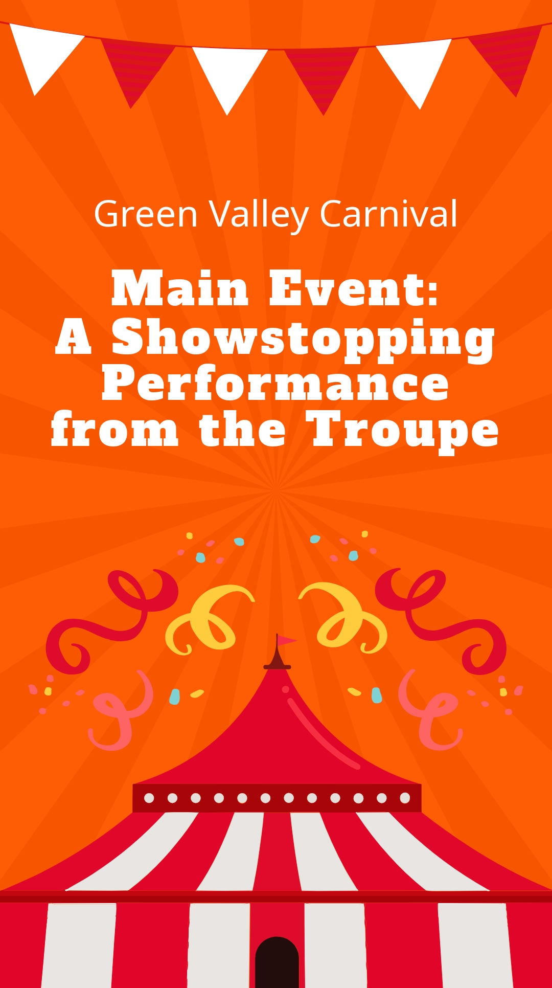 Free Carnival Event Whatsapp Post Template