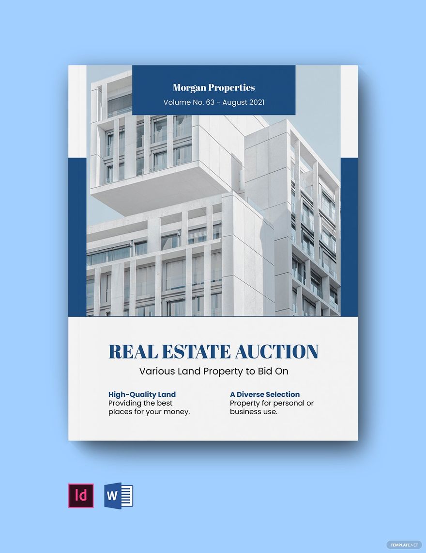 Real Estate Auction Catalog Template