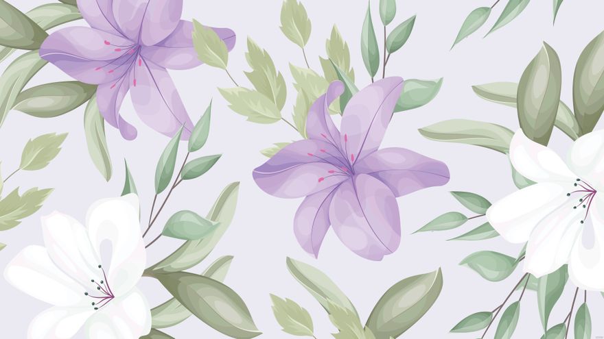 Free Simple Floral Watercolor Background Template to Edit Online