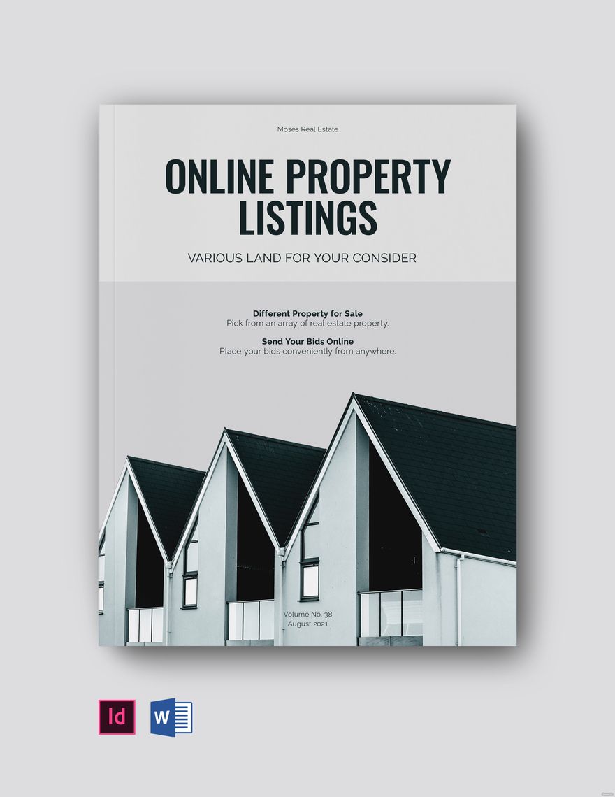 Online Real Estate Catalog Template