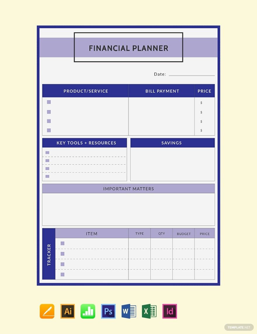 Free-Financial-Planner-Template