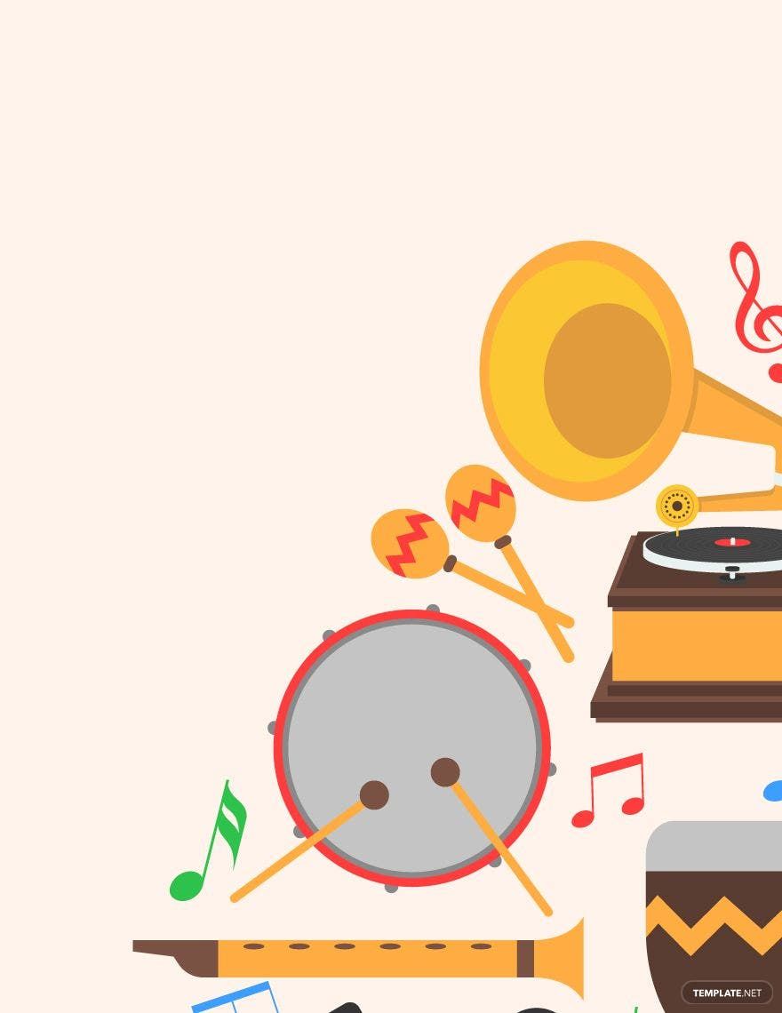 Free Musical Instruments Shape Vector