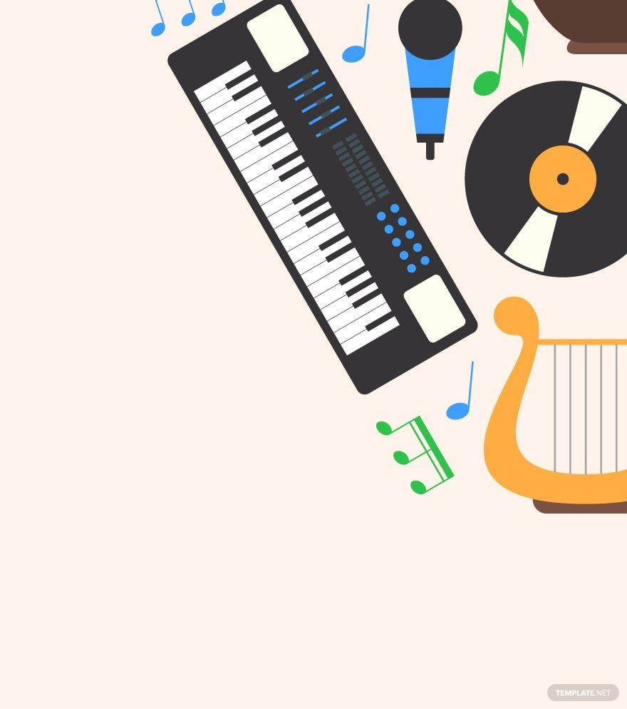 Musical Instruments Shape Vector