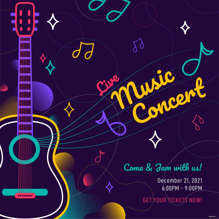 Music Concert Invitation Vector