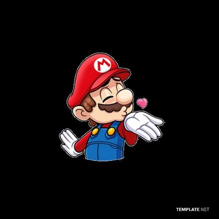 Free Mario Inlove Animated Stickers