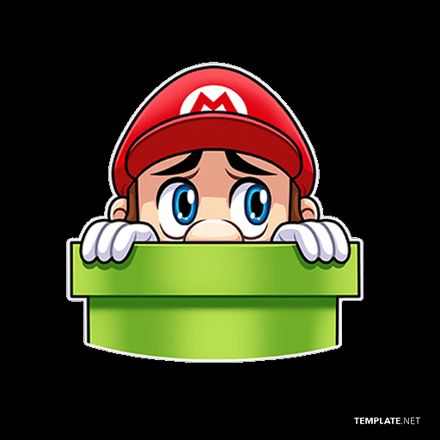 Free Mario Sad Animated Stickers in GIF, After Effects