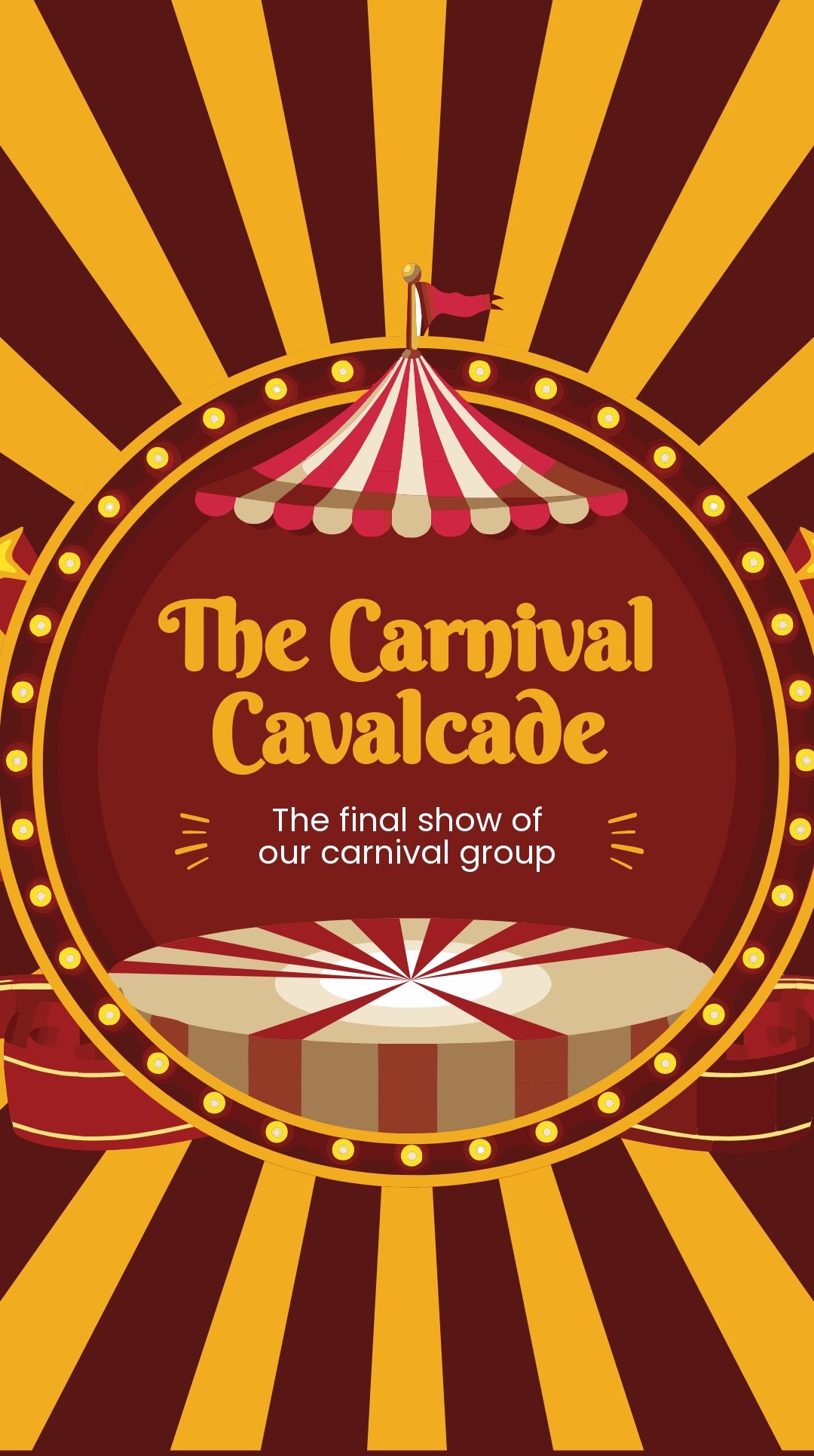 Carnival Show Whatsapp Post Template