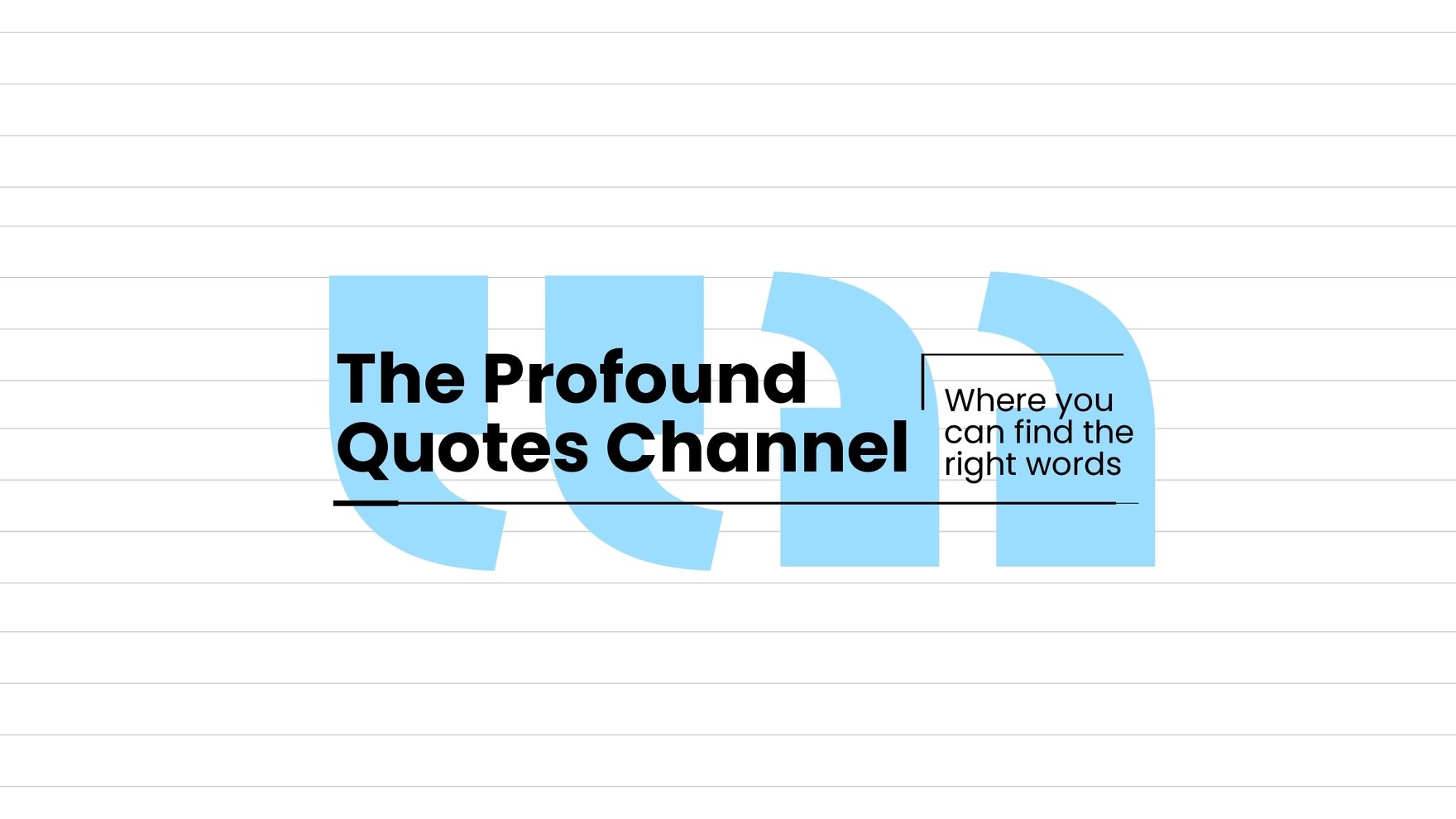 Quote Youtube Banner Template