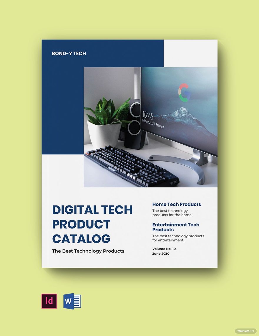 Free Digital Product Catalog Template