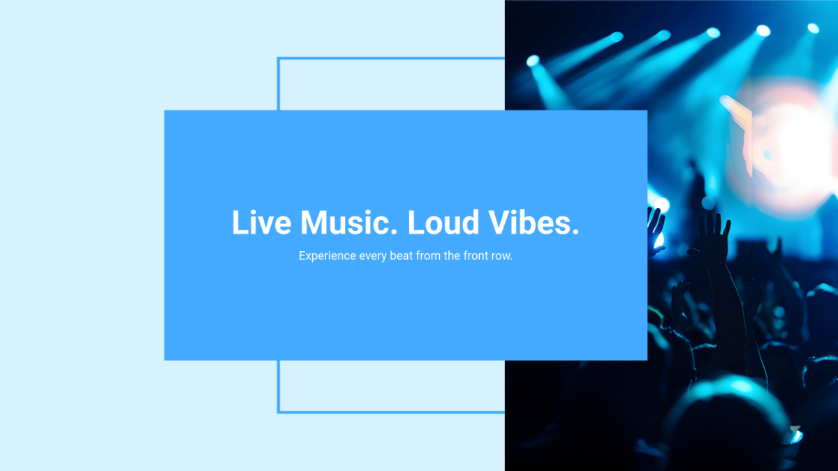Free Concert Youtube Banner Template to Edit Online