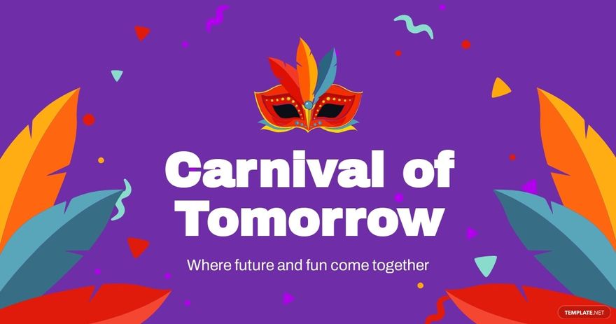 Free Modern Carnival Facebook Post Template