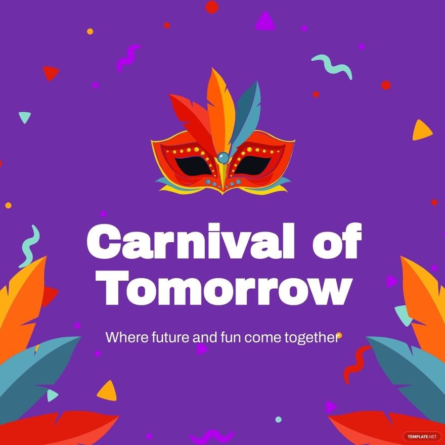 Modern Carnival Linkedin Post Template