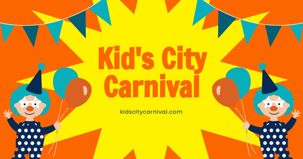 Free Kids Carnival Facebook Post Template