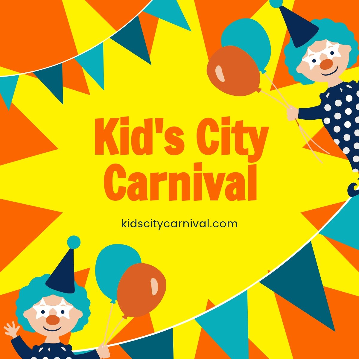 Free Kids Carnival Linkedin Post Template