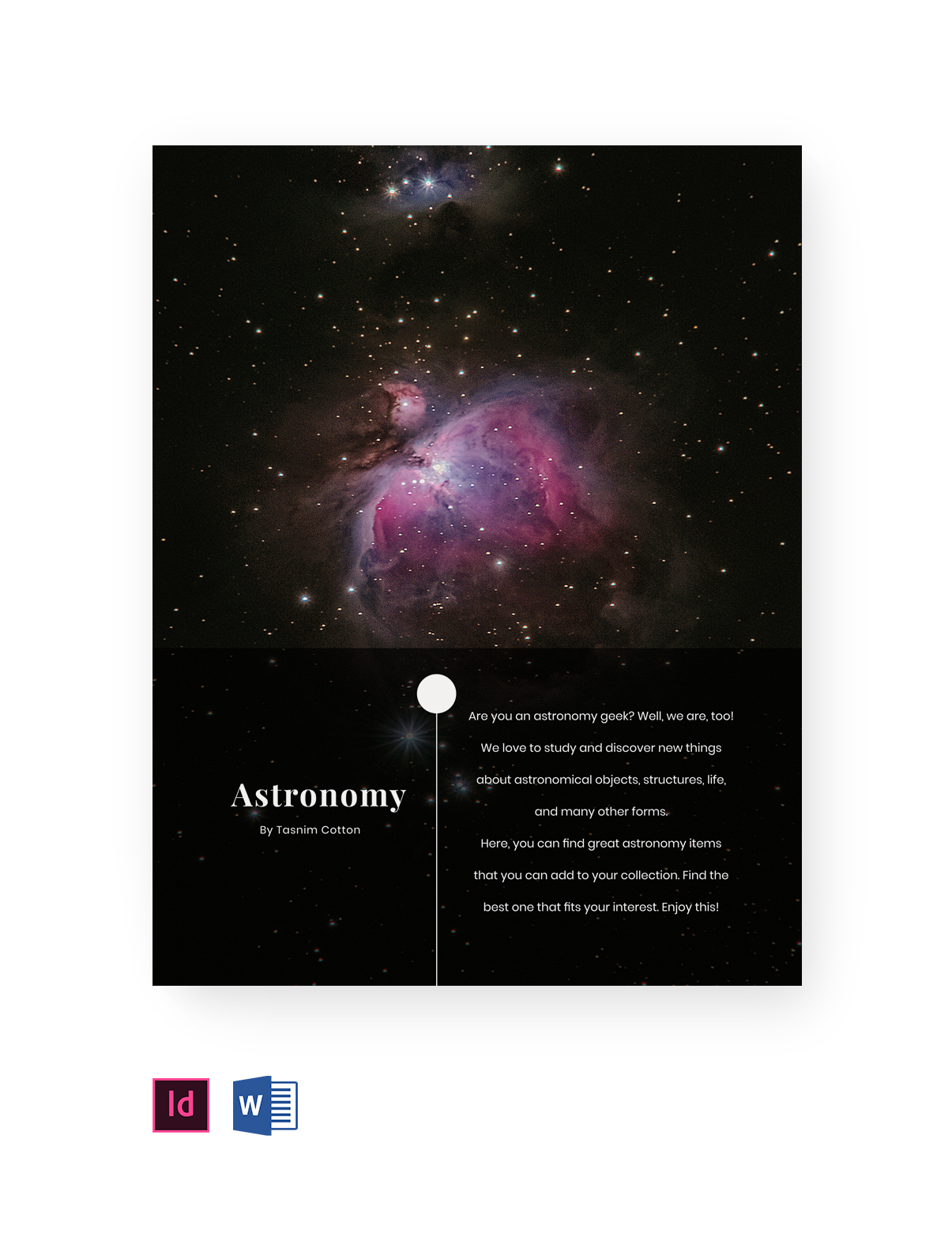 Science Museum Catalog Template InDesign, Word, PDF